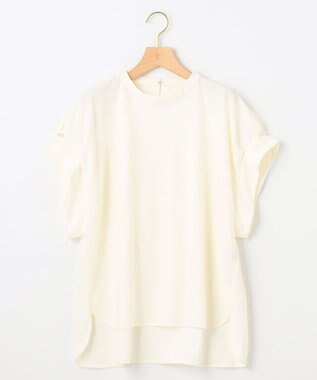 組曲 L 【WEB限定】ライトジョーゼット袖タック ブラウス アイボリー系