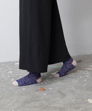 TRICOTE かすりモールソックス 80IVORY