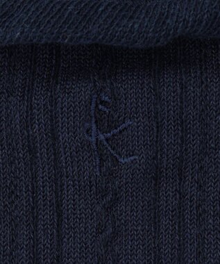 組曲 KIDS 【19-24㎝】シンプル ハイソックス ネイビー系