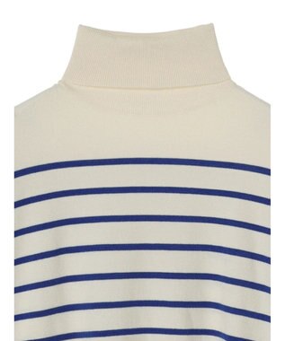 Green Parks もちやわ　タートルニットチュニック Border