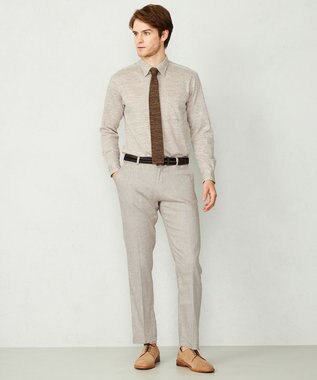 JOSEPH ABBOUD 【キングサイズ】リヨセルリネンシャンブレー パンツ ベージュ系