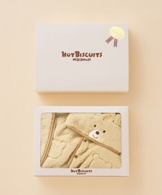 MIKI HOUSE HOT BISCUITS もこくま顔ドン ボアマントギフトセット【BOX付き】 アイボリー