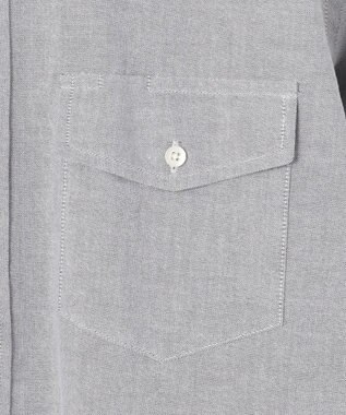 J.PRESS MEN 【WEB・一部店舗限定】オックス バンドカラーシャツ ライトグレー系