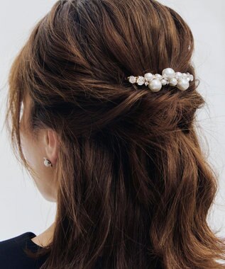 Tiaclasse ランダムパールバレッタ オフホワイト