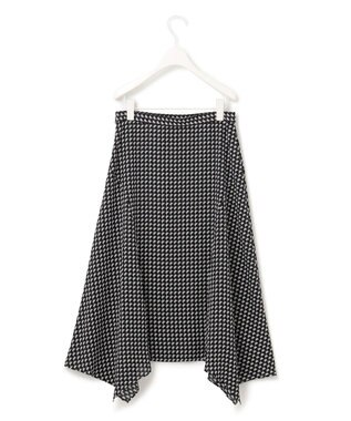 ICB 【洗える】 スモールパターンプリント  スカート ブラック系5