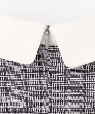 組曲 KIDS 【150-170㎝】グレンチェック ワンピース グレー系5