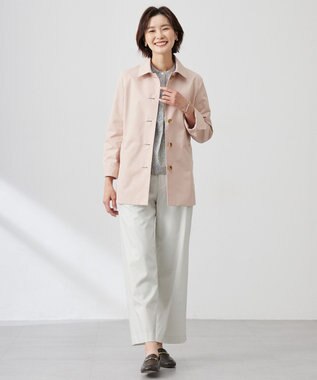 J.PRESS LADIES S 【撥水・WEB限定カラーあり】コットンポリエステル ツイル ショート コート 【WEB限定】ピンク系