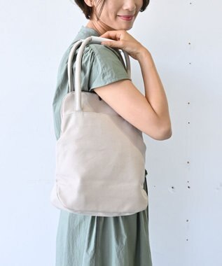 AND WOOL 帆布ショルダーバッグ（small size） ライトベージュ