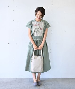 AND WOOL 帆布ショルダーバッグ（small size） ライトベージュ