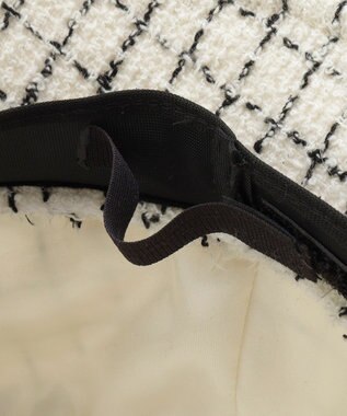 MOONBAT FURLA 【日本製】チェックツイード バケットハット オフホワイト