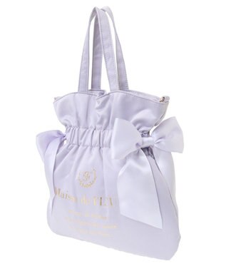 Maison de FLEUR ダブルリボン2Wayトートバッグ Lilac