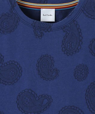 Paul Smith ペイズリー ジャカード Tシャツ ダークブルー