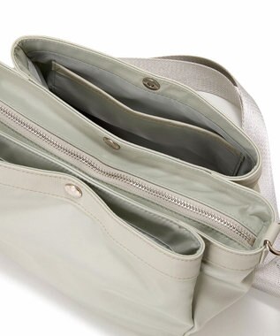 TOPKAPI 【Breath TOPKAPI】防水ナイロン レザーコンビ ショルダーバッグ ミントグリーン