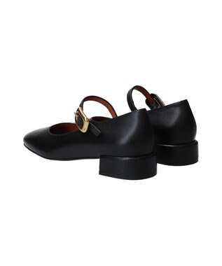 INTER-CHAUSSURES 【ANGEL ALARCON】ローヒールストラップパンプス ブラック