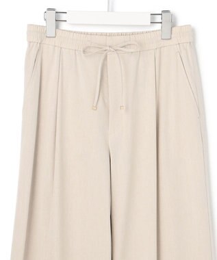 23区 【先行予約】ナチュラルスラブストレッチ ワイドパンツ ベージュ系