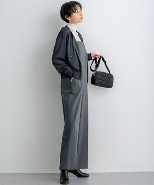 23区 【洗える】オータムシャイニー ニットパーカー グレー系