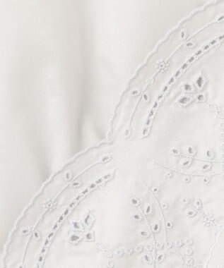 J.PRESS LADIES 【洗える】セルロースライト刺繍 ピンタック ブラウス ライトグレー系