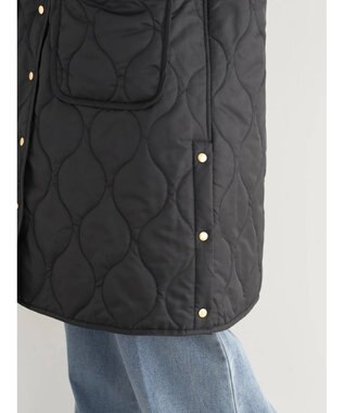 earth music&ecology ２ｗａｙキルティングコート Black