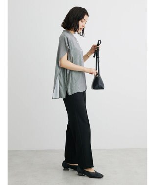 Green Parks 接触冷感　アソート柄ブラウス Gingham Check