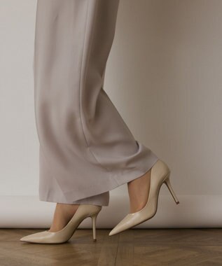 GRACE CONTINENTAL ハイウエストワイドパンツ ベージュ