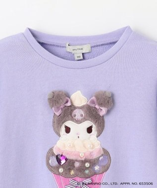 ANY KIDS 【any FAM×サンリオキャラクターズ】カップケーキトレーナー ラベンダー×クロミ