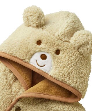 MIKI HOUSE HOT BISCUITS もこくま顔ドン ボアマントギフトセット【BOX付き】 アイボリー