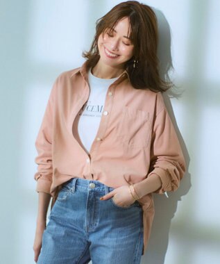 【見上愛さん着用/Oggi11月号掲載】コットン コーデュロイ シャツ