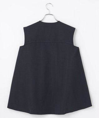 #Newans 【ANSWER for シティライフ】ヨークデザインノースリーブブラウス ネイビー系