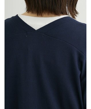 Green Parks ゴールド釦ニットカーディガン Navy