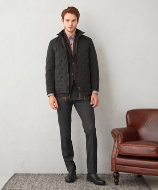 JOSEPH ABBOUD 【ダウンライナー付き】3WAY ダブルストレッチダウンコート グレー系