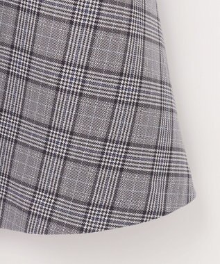 組曲 KIDS 【150-170㎝】グレンチェック ワンピース グレー系5