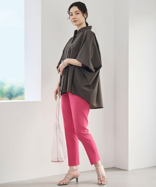 自由区 S シェルタリングテーパード パンツ ［新色］ピンク系