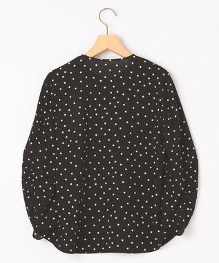 組曲 ドットジョーゼットプリント ブラウス ブラック系5