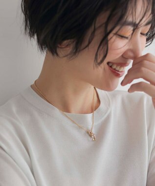 J.PRESS LADIES マンテル ショート ネックレス ウスゴールド系