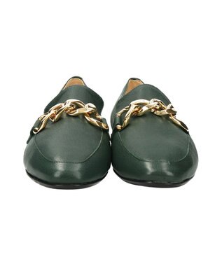 INTER-CHAUSSURES 【FABIO RUSCONI】ラウンドトウサケットチェーンローファー グリーン