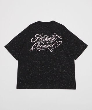 WEGO 【ユニセックス着用ITEM/MLサイズ展開】ラメグラフィックT（SS） ブラック