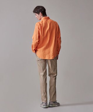 J.PRESS MEN 【洗える】リネントロピカル シャツ / レギュラー オレンジ系