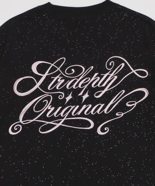 WEGO 【ユニセックス着用ITEM/MLサイズ展開】ラメグラフィックT（SS） ブラック