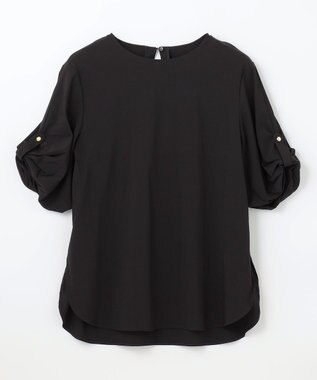 ANY 【洗濯機可能/接触冷感/UVケア】清涼リラックスブラウス ブラック