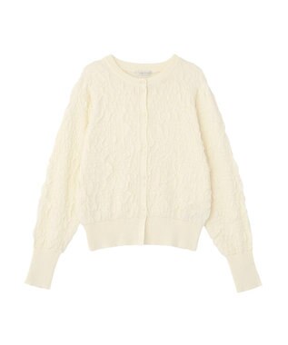 Green Parks 表面感ニットカーディガン Pink