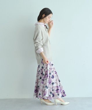 YECCA VECCA 2wayヘンリーネックルーズニット Beige