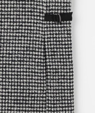 J.PRESS LADIES S ウールシルク ハウンドトゥース ジャンパースカート モノトーン系
