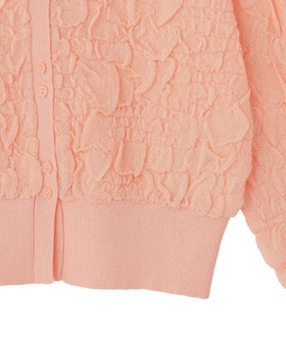 Green Parks 表面感ニットカーディガン Pink