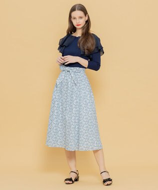TOCCA 【洗える！】VOYAGE FRILL トップス ネイビー系
