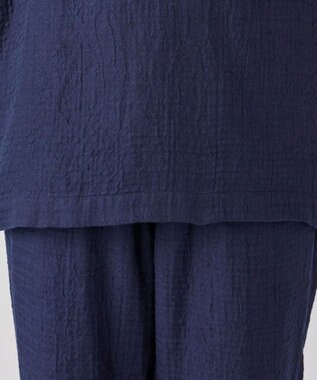 UCHINO マシュマロガーゼシンプルパジャマ ユニセックス ネイビー