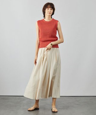 BEIGE， AURAY / ギャザースカート Ecru