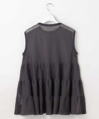 自由区 【カトリエムブーケ】Pure et feminine シアーティアードプルオーバー チャコール