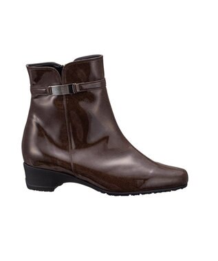 REGAL FOOT COMMUNITY 【ビューフィット】A60W 耐滑仕様ソールドレスレインブーツ ダークブラウンエナメル