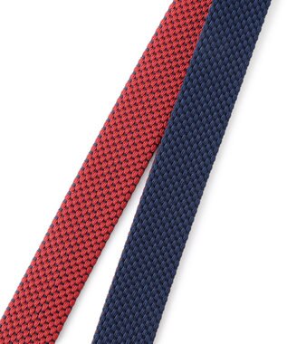 J.PRESS MEN 【WEB・一部店舗限定】リバーシブル ゴムメッシュベルト ネイビー系