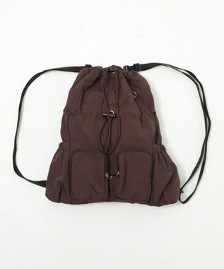 WEGO 2ポケットドロストナップサック ブラウン